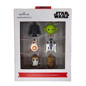 Hallmark Star Wars Set of 6 Mini Christmas Tree Ornaments